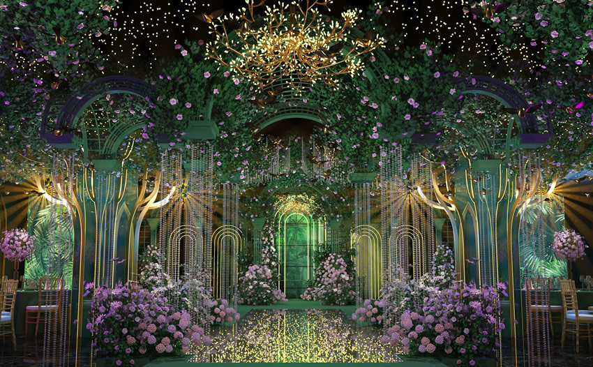 伊宁市奇妙森林婚礼堂效果展示