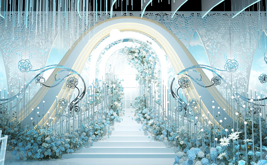 伊宁市釡香烙馍村水晶厅效果展示